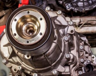 transmission repair on a vehicle at Babe's Automotive in South Slocan, BC